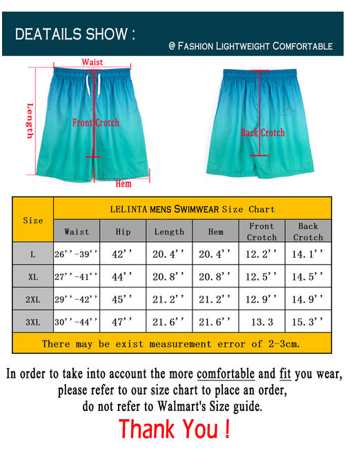 LELINTA Mens Board Shorts Swim Trunks, Mens Print Long Trunk Swimwear Breathable and Elastic Waist Drawstring, Green/ Red, Up to size 3XL