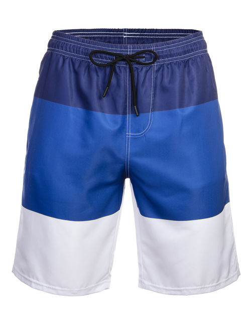 LELINTA Men's Swim Trunk Beach Board Shorts Swimsuit Quick Dry Colorblock Shorts Bathing Suits Elastic Waist Drawstring