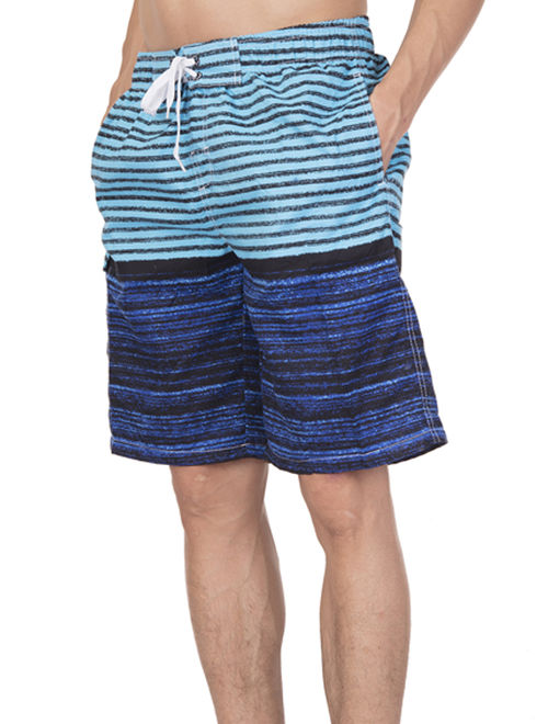 LELINTA Mens Breathable Board Shorts Swim Trunks Hybrid Short