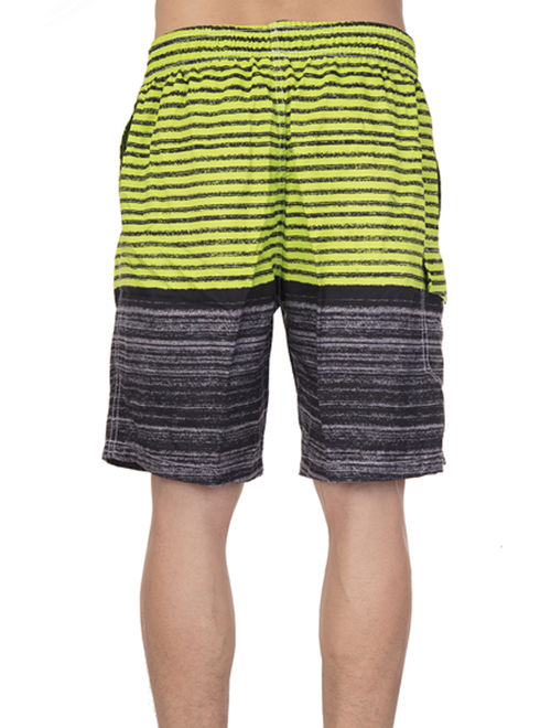 LELINTA Mens Swim Trunks Watershort Swimsuit Board Colorblock Shorts Bathing Suits Elastic Waist Drawstring