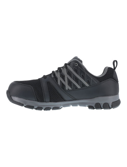 Reebok Mens Black Leather Work Shoes Athletic Oxford Steel Toe Sublite 9 W