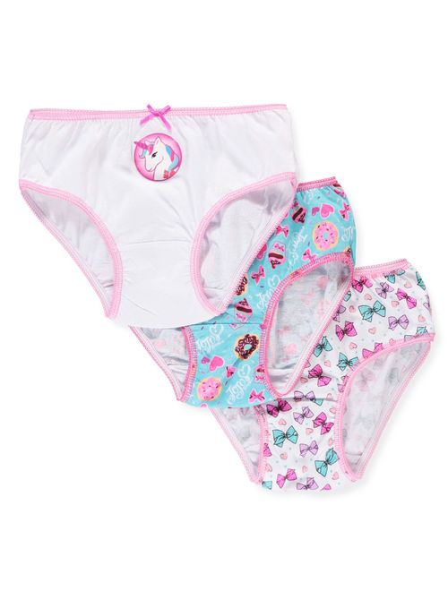 Jojo Siwa Girls' 3-Pack Bikini Panties