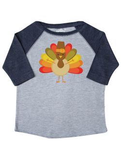 Thanksgiving Pilgrim Turkey Holiday Toddler T-Shirt