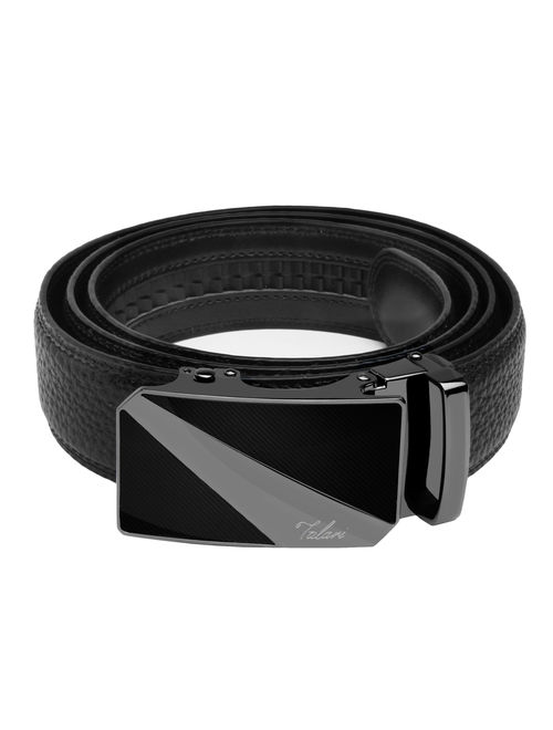 Falari Men's Leather Belt Dress Ratchet Belt 35mm Adjustable Size 73-7014-XL42