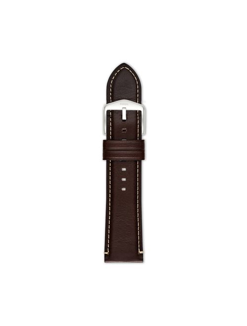 Fossil Men's Dark Brown Leather 24mm Watch Strap