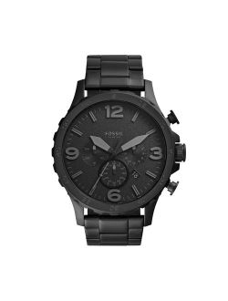 Men's Nate Chronograph Black Stainless Steel Watch (Style: JR1401)