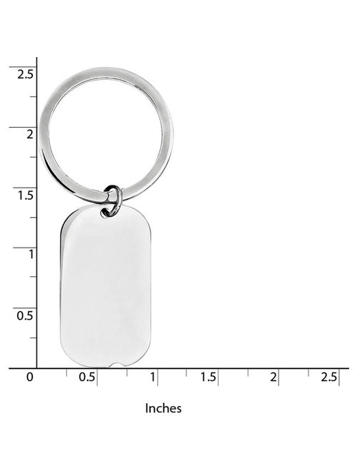 Primal Silver Sterling Silver Palladium-plated Key Chain