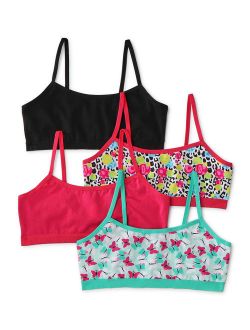 Chili Peppers Girls Seamless Bralette, 4-pack