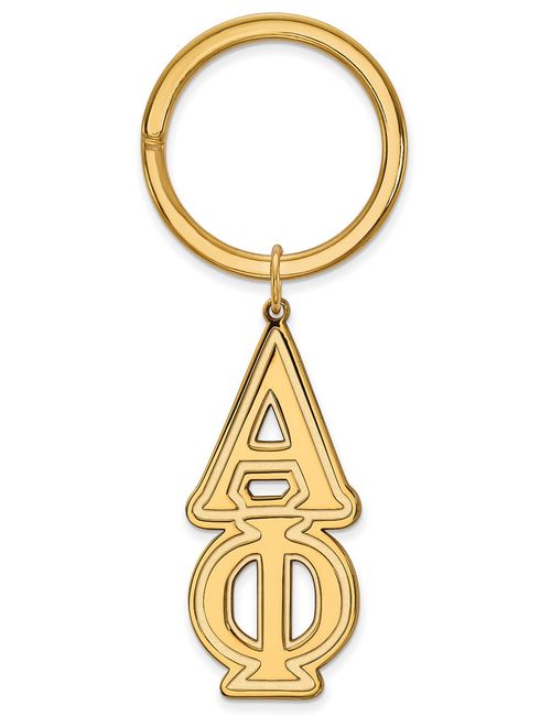 Logoart Sterling Silver Gp Alpha Phi Key Chain