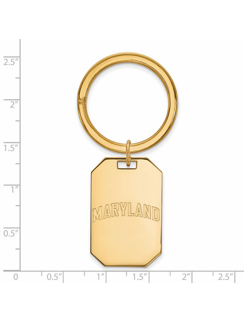 Maryland Key Chain (Gold Plated)