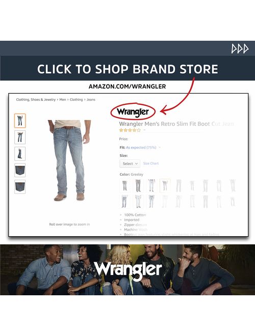 Wrangler Men's Wrancher Dress Jeans