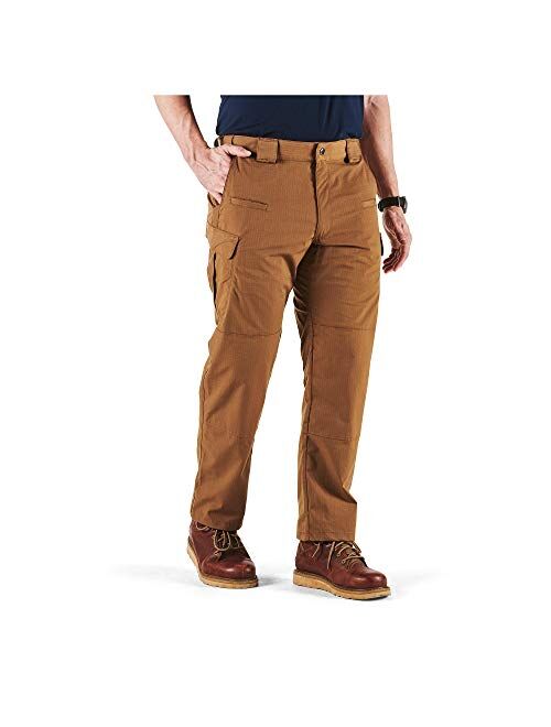 5.11 Beige Solid Relaxed Fit Cargo Pant