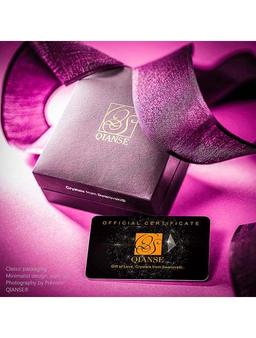 QIANSE Christmas Jewelry Set Gifts Spring of Versailles Gold Plated Handcrafted Enamel Butterfly Jewelry Set