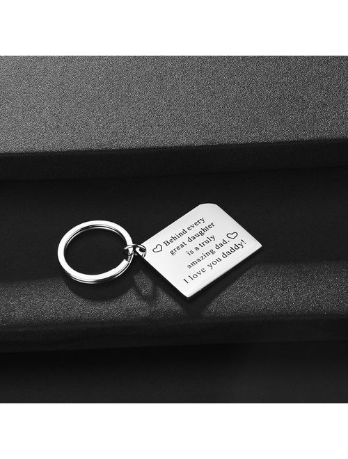 Udobuy 2 Pcs Super Cute Father Daughter Little Heart Joint Necklace Set Daddys & Daughter Best Gifts