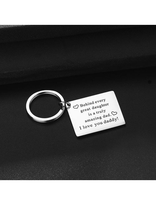 Udobuy 2 Pcs Super Cute Father Daughter Little Heart Joint Necklace Set Daddys & Daughter Best Gifts