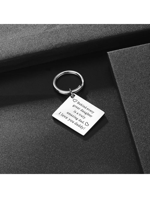 Udobuy 2 Pcs Super Cute Father Daughter Little Heart Joint Necklace Set Daddys & Daughter Best Gifts