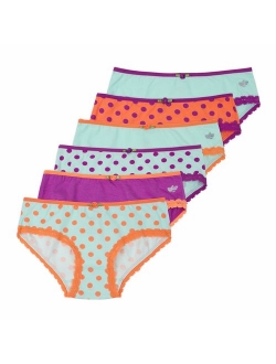 Lucky & Me | Ava Little Girls Bikini Underwear | Tagless | Soft Cotton Modal Spandex Blend | Colorful | 6-Pack