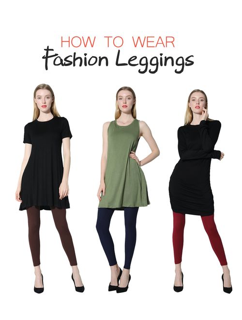 Diravo Leggings for Women-Soft Stretch Leggings-Slimming Basic Leggings,Regular&Plus Size