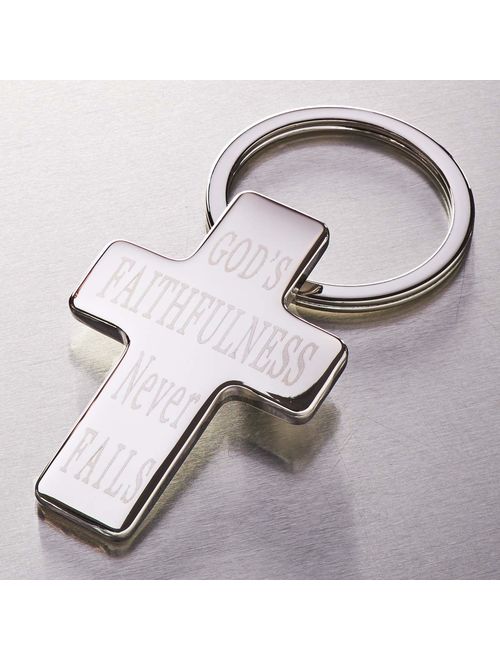 Engraveable Christian Faith Keychain for Men & Women
