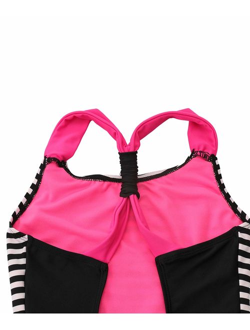 Buy BELLOO Bathing Suits for Girls, Race Back Girls Swimsuit, Size 4-16 ...