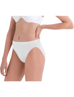 Women's Plus Size Fit for Me 5 Pack Microfiber Hi-Cut Panties