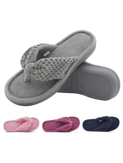 ULTRAIDEAS Women's Memory Foam Flip Flop Slippers Thong Sandals 