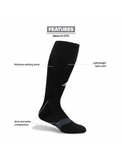 adidas Metro 4 Soccer Socks (1-Pair)