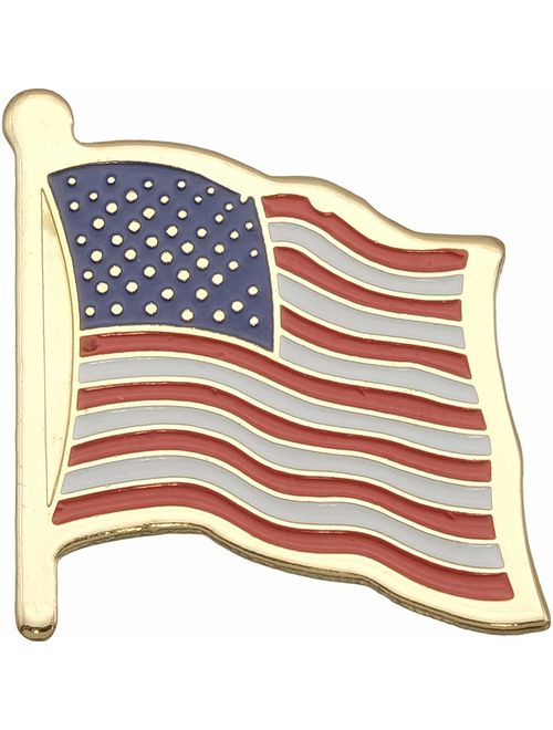 12 American Flag Waving Lapel Pins U.S.A. United States