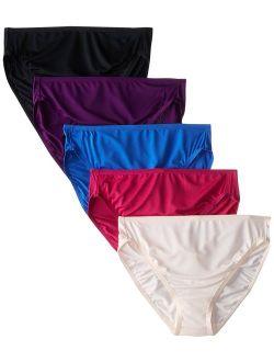 Women's 5 Pack Microfiber Hi-Cut Panties