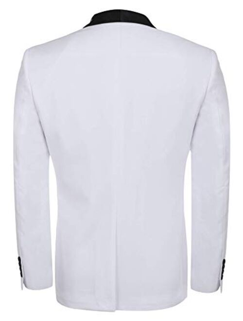 COOFANDY Men's Modern Suit Jacket Blazer One Button Tuxedo for Party,Wedding,Banquet,Prom