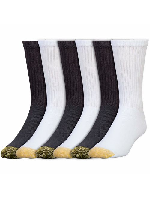 Gold Toe Men's Cotton Crew 656s Athletic Sock Multipairs