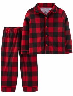 Baby and Toddler Boys' 2-Piece Coat Style Pajama Set