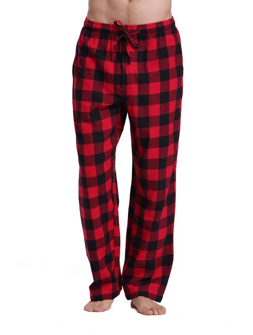 Buy CYZ Men's 100% Cotton Super Soft Flannel Plaid Pajama Pants online ...