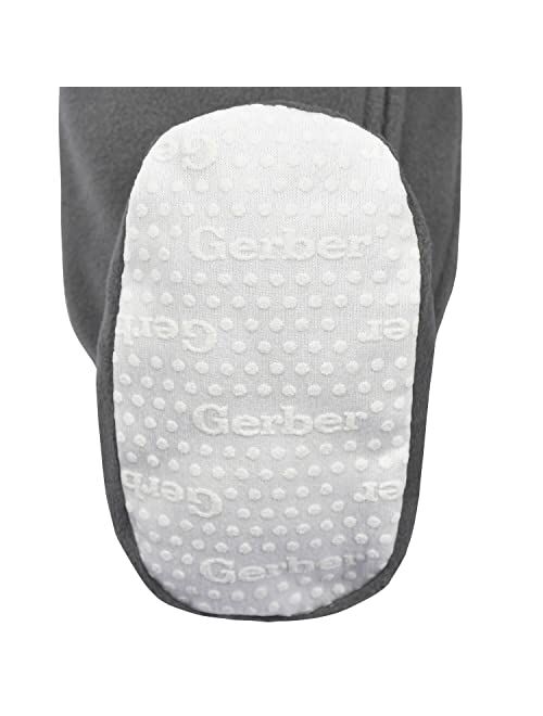 Gerber Baby Girls' Toddler Loose Fit Flame Resistant Fleece Footed Pajamas 2-Pack
