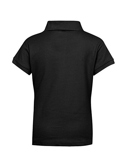 Premium Short Sleeves Girls Polo Shirts - ScotchGuard Treated, Stain Resistant