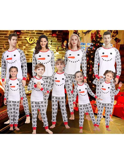 Christmas Family Matching Pajamas Set Santa's Deer Sleepwear for The Family Boys and Girls