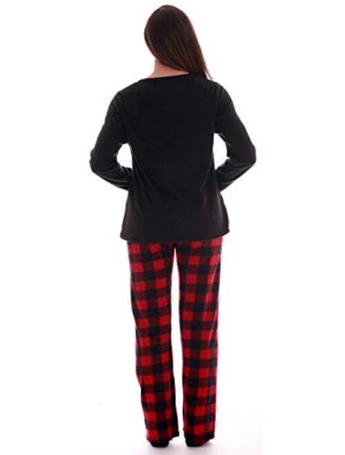 Just Love Women's Ultra-Soft Pajama Pant Set with Matching Fuzzy Socks
