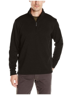Authentics Men's Fleece Quarter Zip Sweater