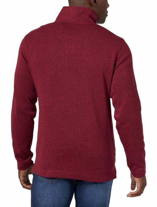Wrangler Authentics Men's Fleece Quarter Zip Sweater