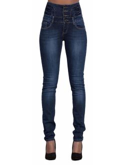 GALMINT Women's Juniors High Rise Irresistible Jegging Pull-On Stretch Skinny Jeans