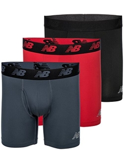 Boxer Brief Fly Front with Pouch, 3-Pack of 6 Inch Tagless Underwear