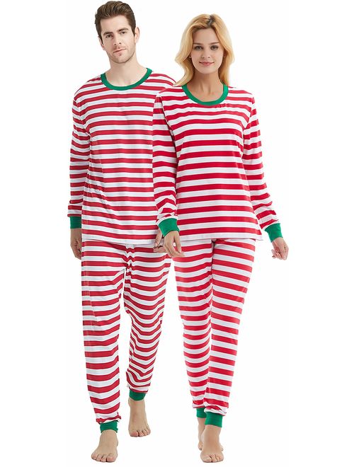 Matching Family Pajamas Christmas Boys and Girls Red Striped Jammies Baby Clothes Mum and Me Pjs Women Men