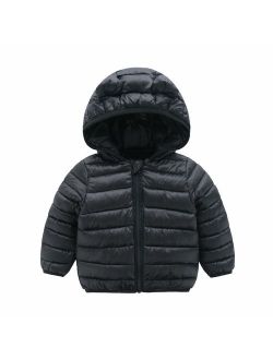CECORC Winter Coats for Kids with Hoods (Padded) Light Puffer Jacket for Baby Boys Girls, Infants, Toddlers