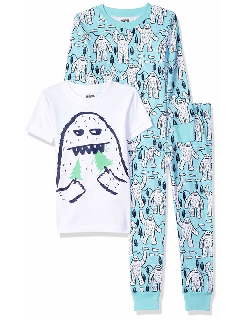 Pack de 3 Spotted Zebra 3-Piece Snug-fit Cotton Pajama Set Unisex niños Marca