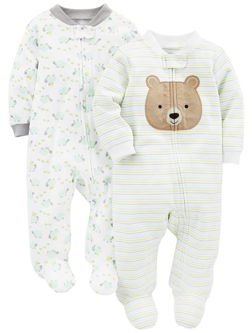 Simple Joys by Carter's Baby 2-Pack Cotton Footed Sleep and Play