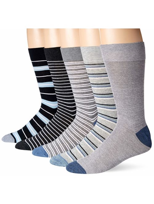 Amazon Brand - Goodthreads Men's 5-Pack Patterned Socks