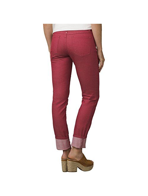 prAna - Women's Kara Soft Low-Rise, Narrow-Leg Stretch Jeans with Cuffed Ankle