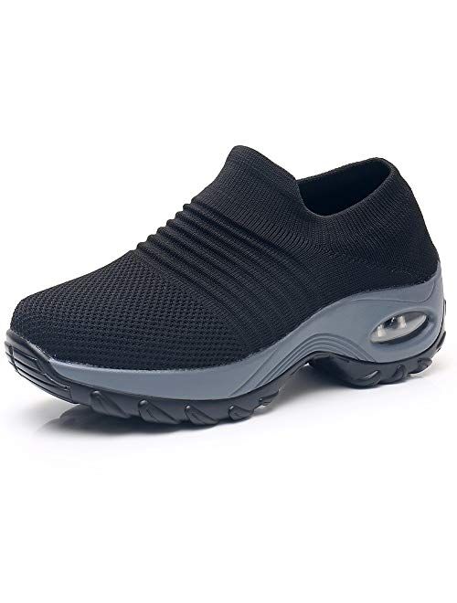 Slow Man Store Mesh Slip On Walking Shoes Sock Sneakers