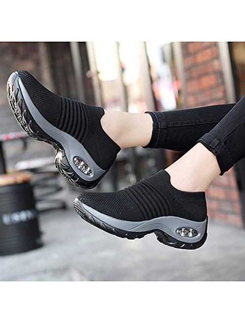 Slow Man Store Mesh Slip On Walking Shoes Sock Sneakers