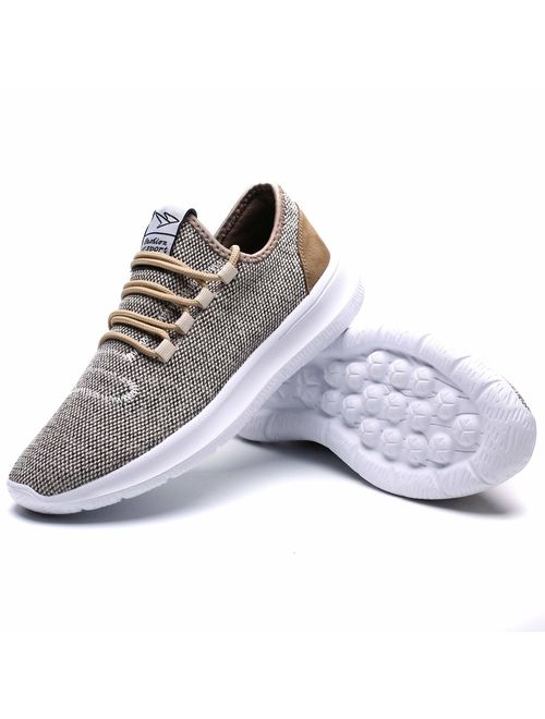 Vamtic Mens Sneakers Fashion Minimalist Lightweight Breathable Athletic Running Walking Shoes Slip-On for Tennis Volleyball Gym 
